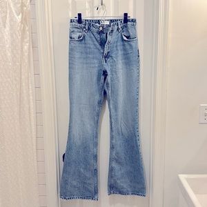 Zara Flared Blue Jeans